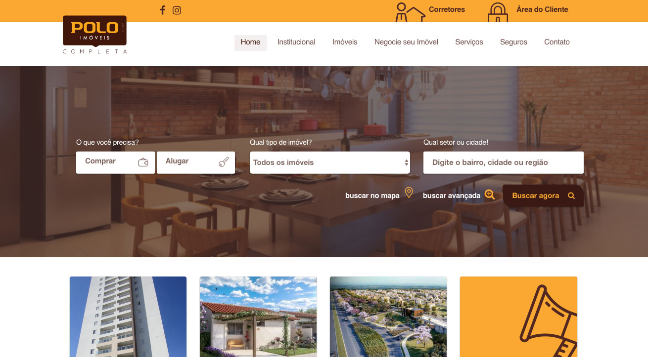 Novo portal Polo Imóveis